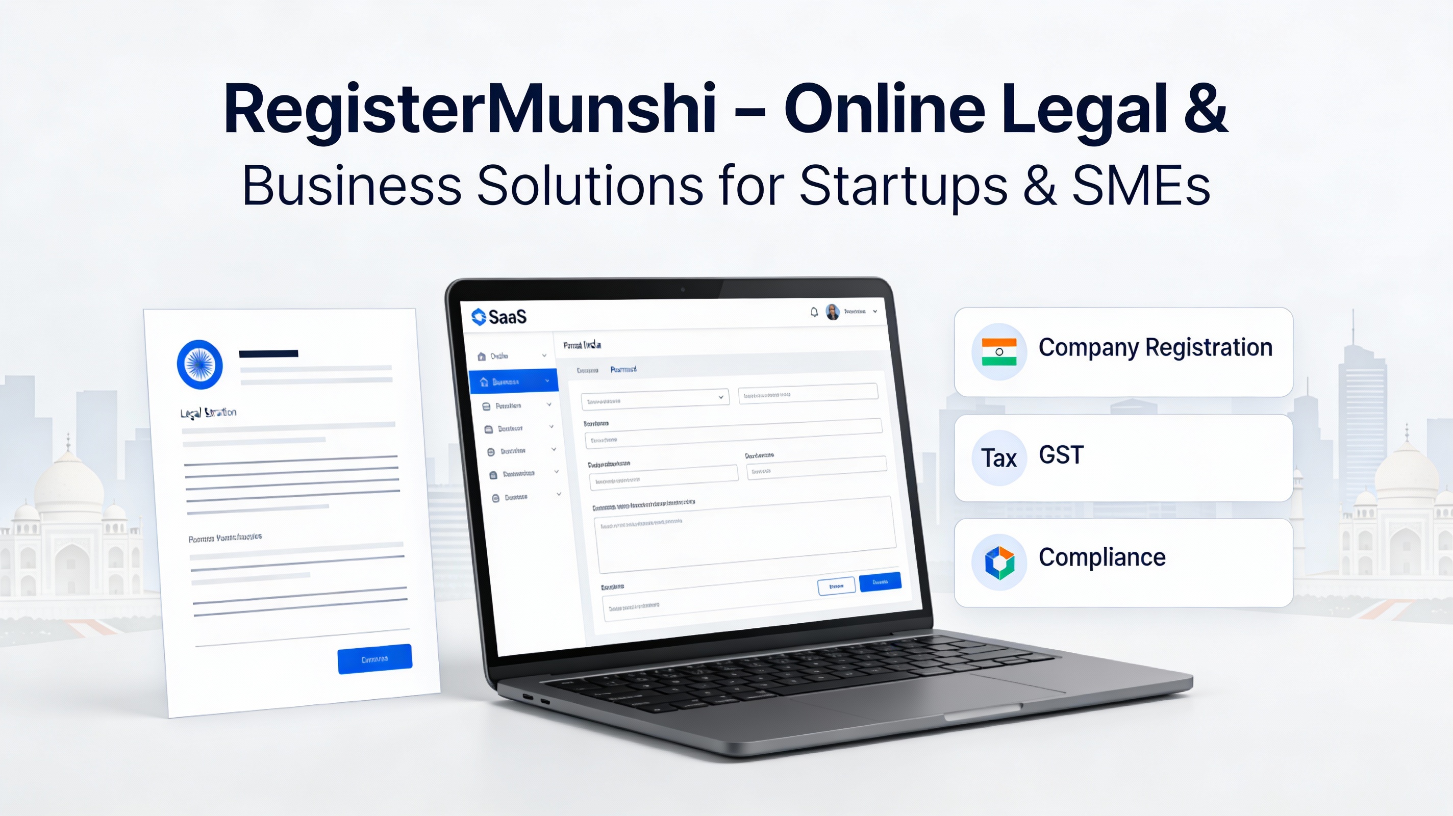 RegisterMunshi – Online Legal & Business Services Platform for Startups & SMEs